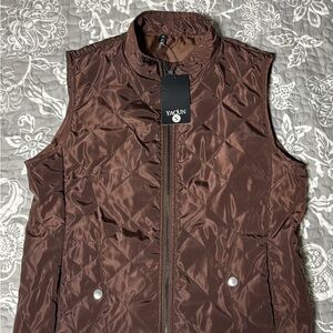 Women's Chocolate Quilted Vest